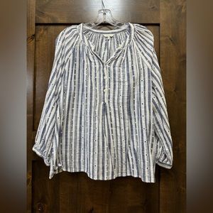 EUC-Lucky Brand Eyelet Top-1X